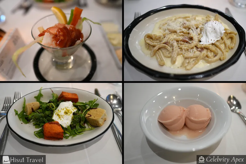 トスカーナレストランのディナー料理 2